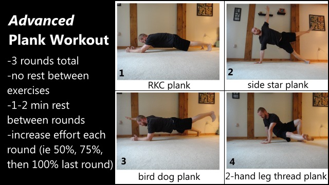 advanced 3D plank workout for the abs and core
