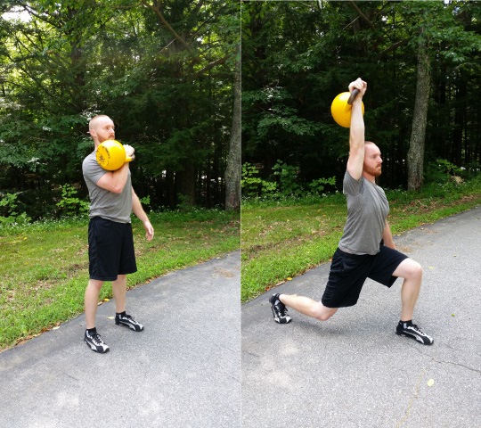 John Sifferman - kettlebell lunge with press