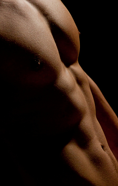 male abs shadows