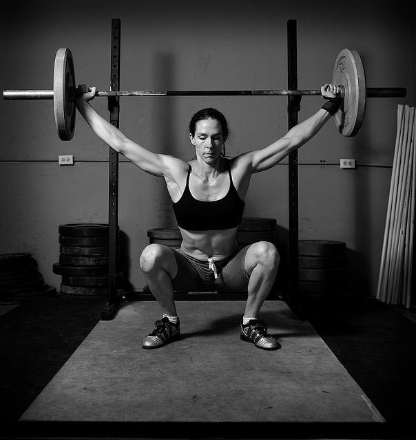 female weightlifter